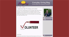 Desktop Screenshot of everydaygivingblog.com