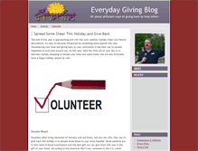 Tablet Screenshot of everydaygivingblog.com
